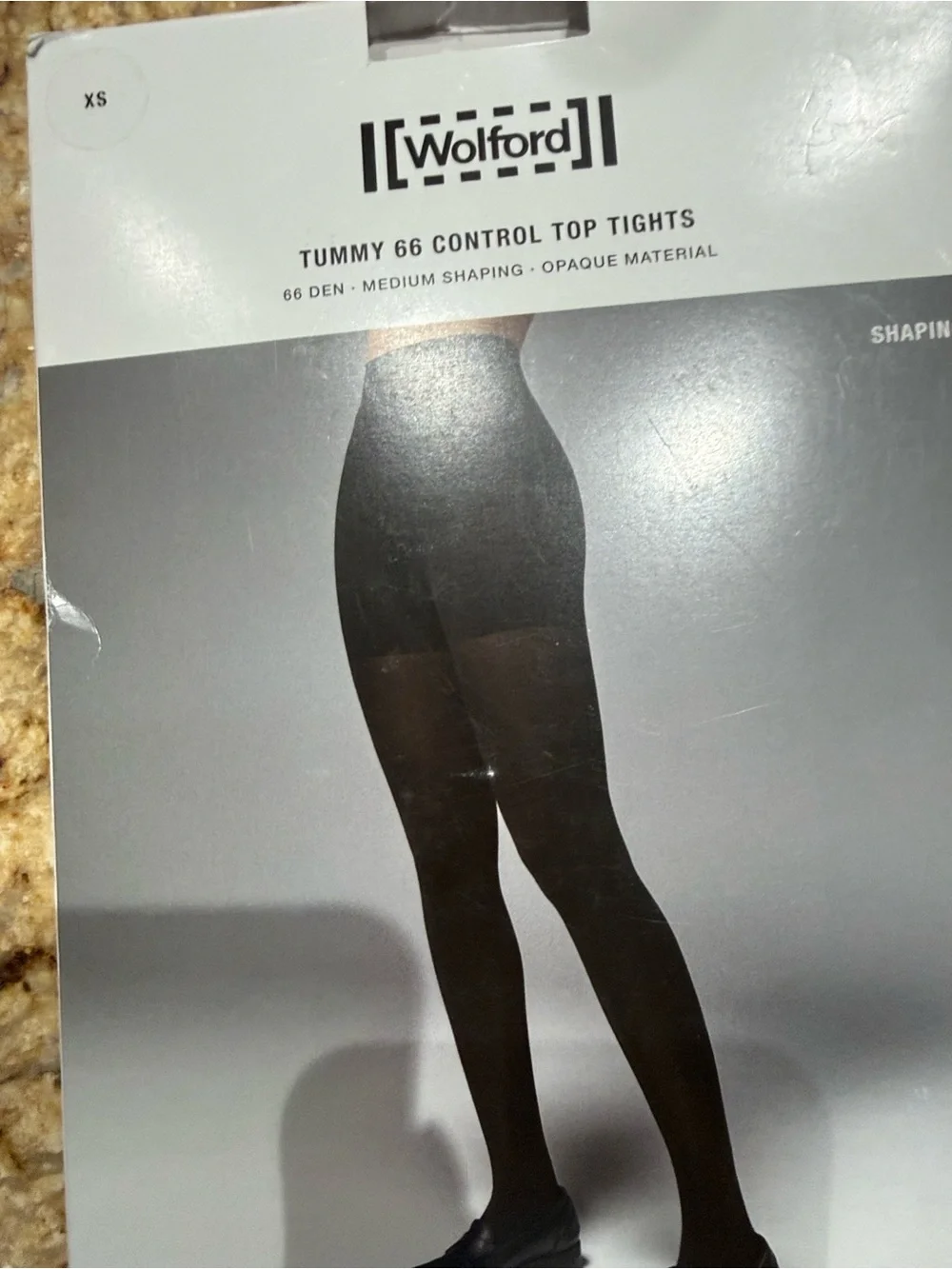 Wolford xs Black Tummy Control Tights blk